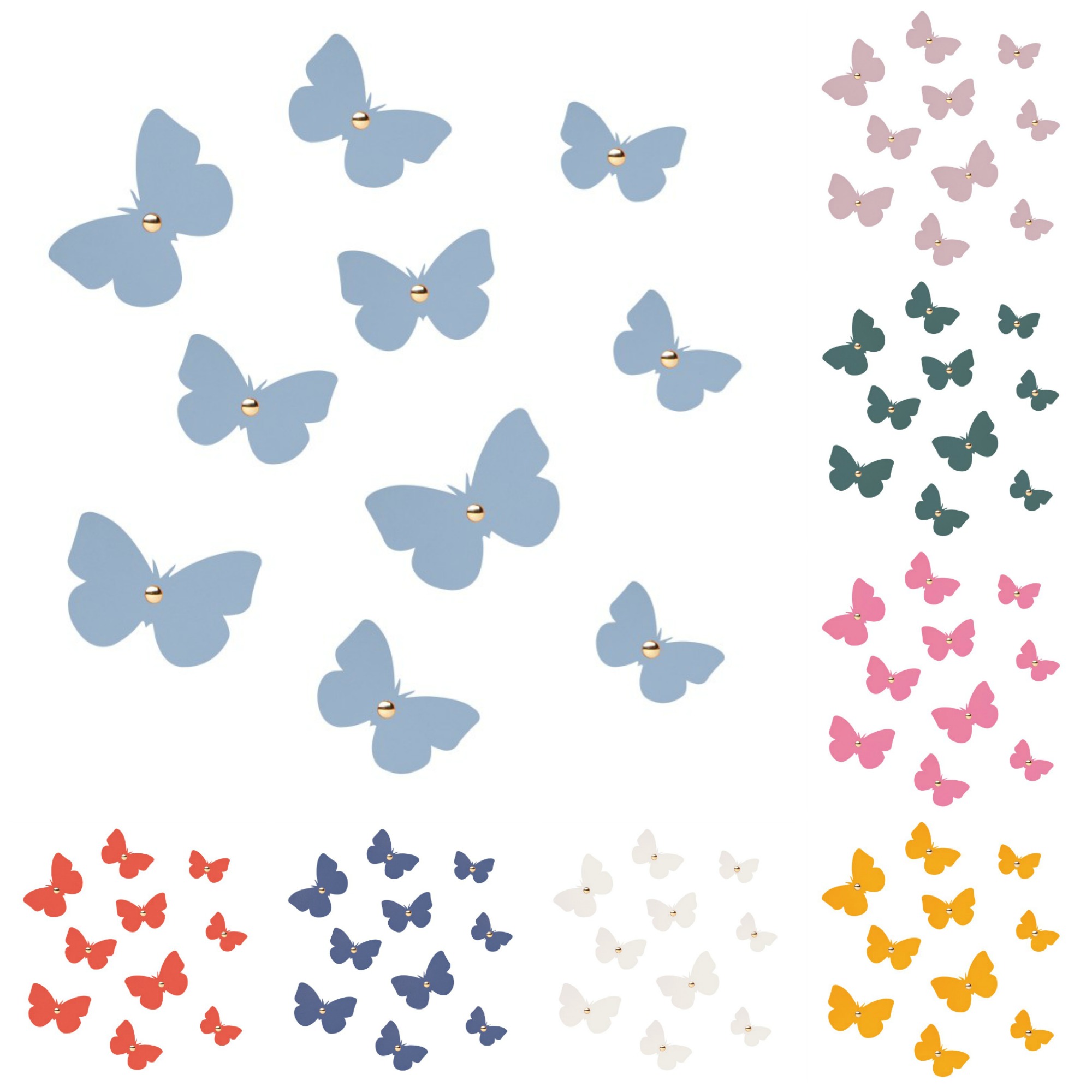 Kit farfalle colorate per borse O Bag