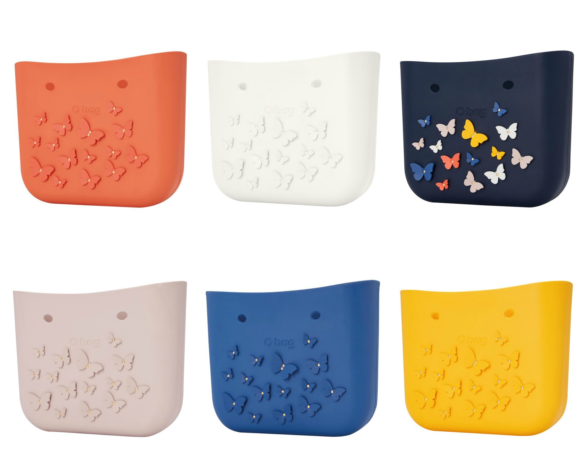 Scocche borse O Bag con farfalle estate 2018