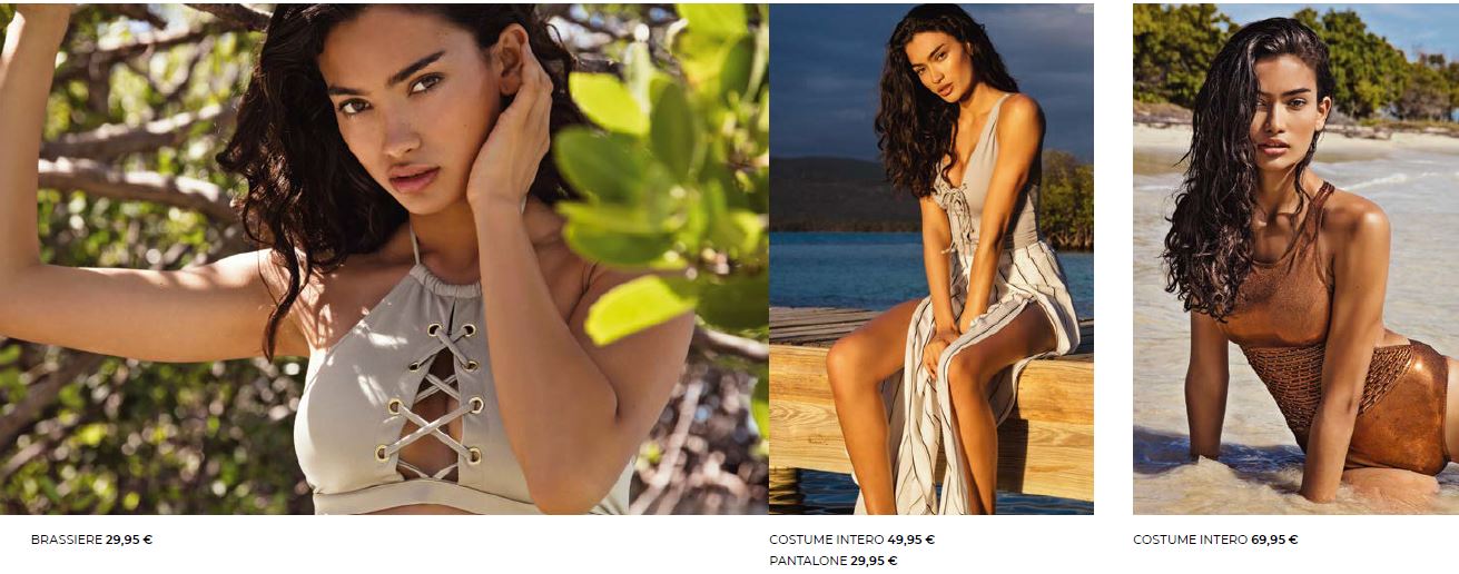 Top e costumi interi Yamamay estate 2018