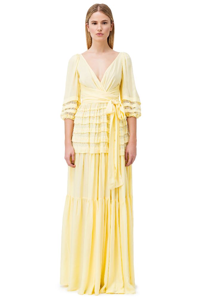 Vestito lungo Elisabetta Franchi collezione primavera ... Vestito lungo Elisabetta Franchi collezione primavera ...