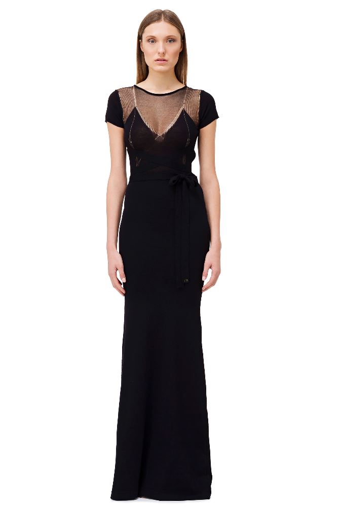 Vestito lungo da sera Elisabetta Franchi 2018 prezzo 495 ... Vestito lungo da sera Elisabetta Franchi 2018 prezzo 495 ...