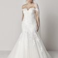 Abito da sposa a sirena taglie forti Pronovias Plus 2019 mod Extrem