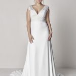 Abito da sposa taglie forti Pronovias Plus 2019 mod Eyra