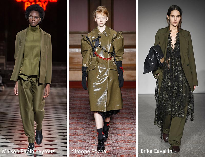 Colore Moda Abbigliamento Inverno 2019 Martini Olive
