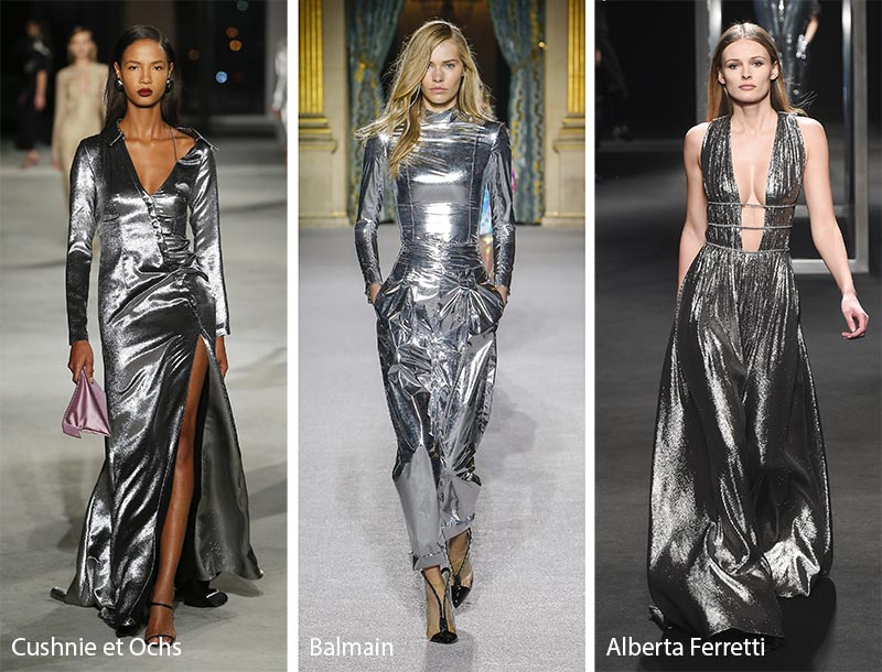 Colore Moda Abbigliamento Inverno 2019 Shimmering Silver