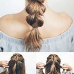 Idea acconciatura con capelli lunghi estiva
