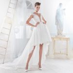 Abito da sposa corto davanti lungo dietro NICOLE Spose 2019