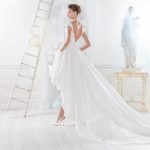 Abito da sposa corto davanti lungo dietro NICOLE Spose 2019 foto retro