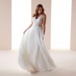 Abito da sposa taglie forti scivolato mod CVAB19706