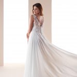 Abito da sposa taglie forti scivolato mod CVAB19706 foto retro