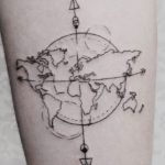 Immagine tatuaggio per chi ama viaggiare