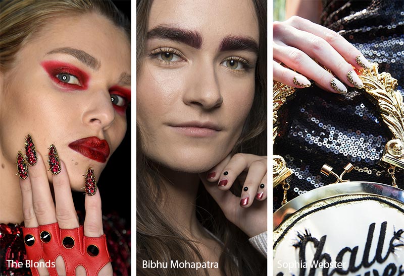 Nail Art gioiello moda unghie autunno inverno 2018 2019