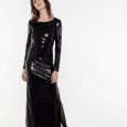 Abito lungo da sera con paillettes Patrizia Pepe prezzo 348 euro