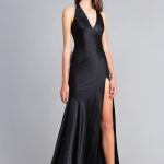 Abito lungo da sera con spacco Twin Set collezione inverno 2018 2019 prezzo 680 euro