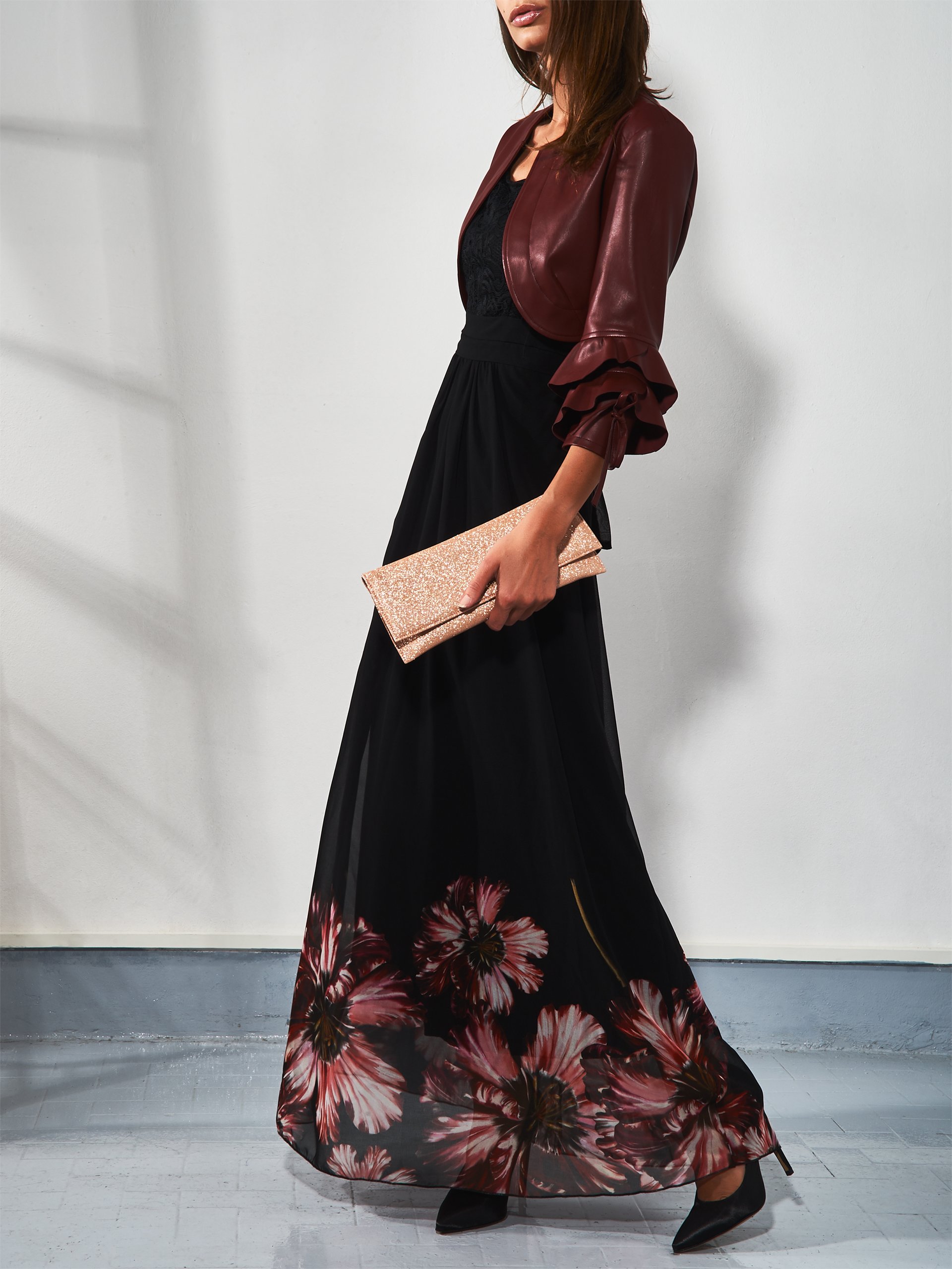 Abito lungo elegante Rinascimento prezzo 139 euro inverno 2018 2019