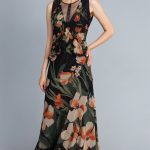 Abito lungo maxi fantasia floreale Twin Set inverno 2018 2019 prezzo 278 euro