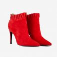 Ankle boots in camoscio rosso Liu JO prezzo 189 euro