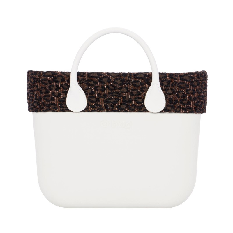Bordo in tessuto leopardato borse O Bag inverno 2018 2019