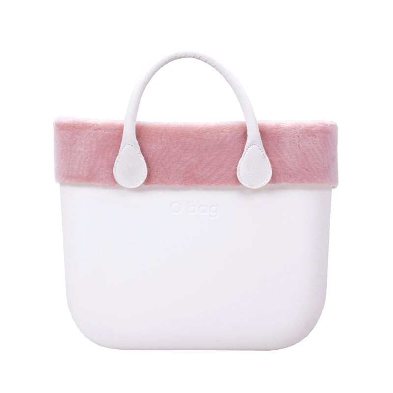 Bordo invernale borsa O Bag in ecopelliccia rosa phard 2018 2019