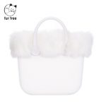 Bordo invernale in volpe colore bianco