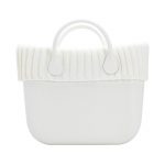 Bordo o bag in lana coste larghe inverno 2018 2019 colore bianco