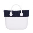 Bordo o bag in lana coste larghe inverno 2018 2019 colore blu navy
