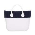 Bordo o bag in lana coste larghe inverno 2018 2019 colore blu navy
