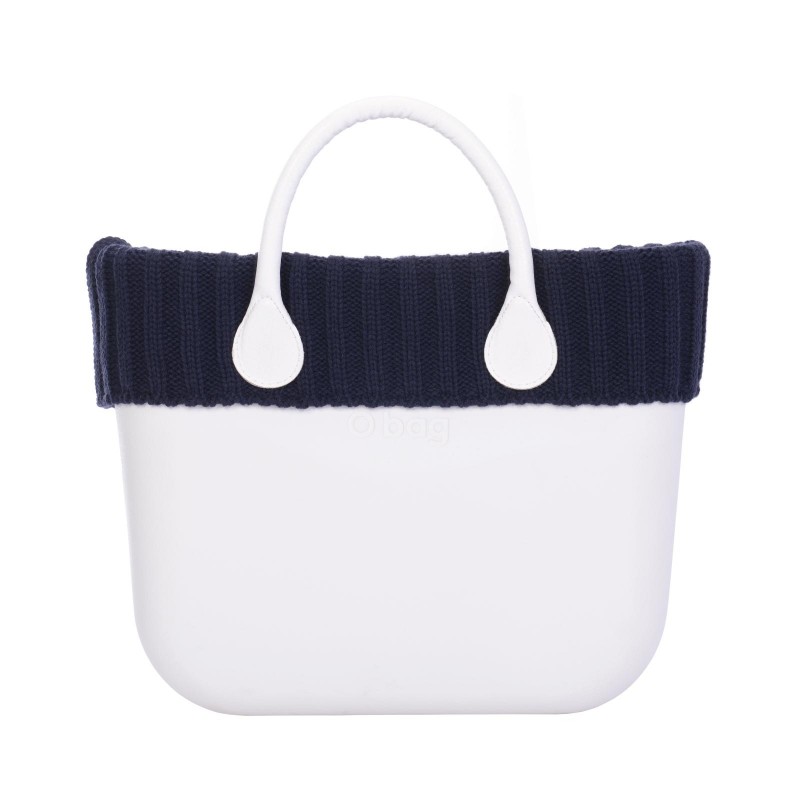 Bordo o bag in lana coste larghe inverno 2018 2019 colore blu navy