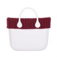 Bordo o bag in lana coste larghe inverno 2018 2019 colore bordeuax