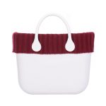Bordo o bag in lana coste larghe inverno 2018 2019 colore bordeuax