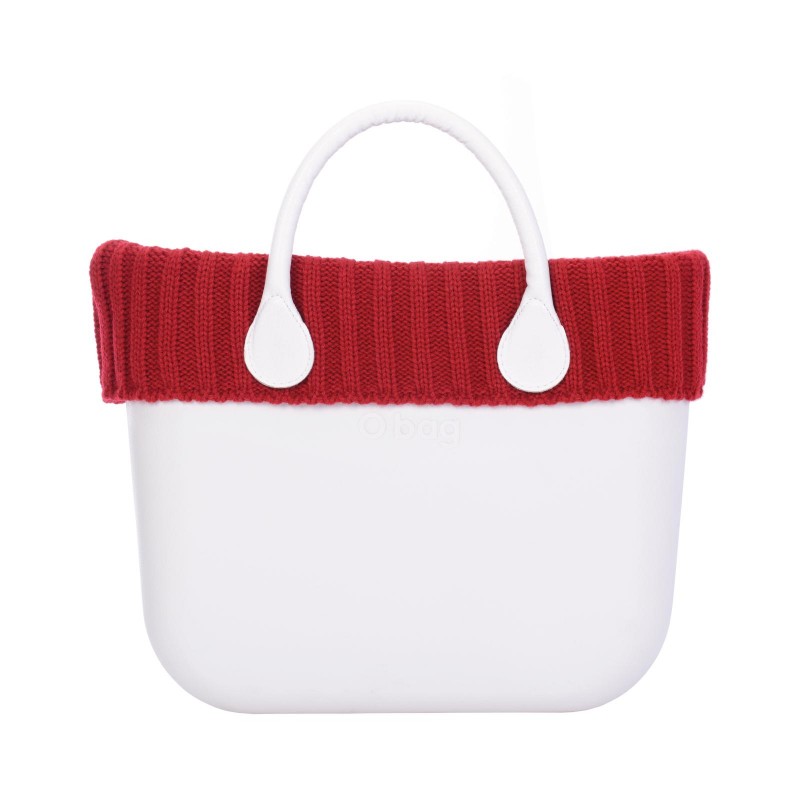Bordo o bag in lana coste larghe inverno 2018 2019 colore rosso