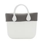 Bordo o bag in lana coste larghe inverno 2018 2019 colore tortora
