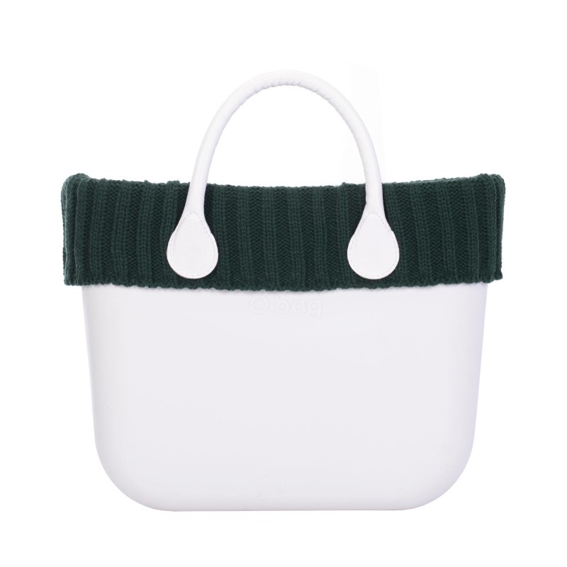 Bordo o bag in lana coste larghe inverno 2018 2019 colore verde bosco