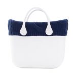 Bordo o bag in lana treccione inverno 2018 2019 colore Blu