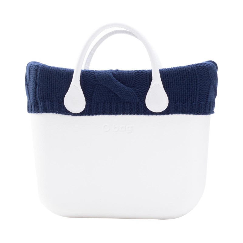 Bordo o bag in lana treccione inverno 2018 2019 colore Blu