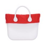 Bordo o bag in lana treccione inverno 2018 2019 colore Rosso
