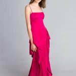 Elegante abito lungo da cerimonia Twin Set collezione autunno inverno 2018 2019 prezzo 680 euro