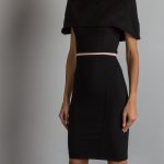 Elegante tubino nero Rinascimento collezione inverno 2018 2019