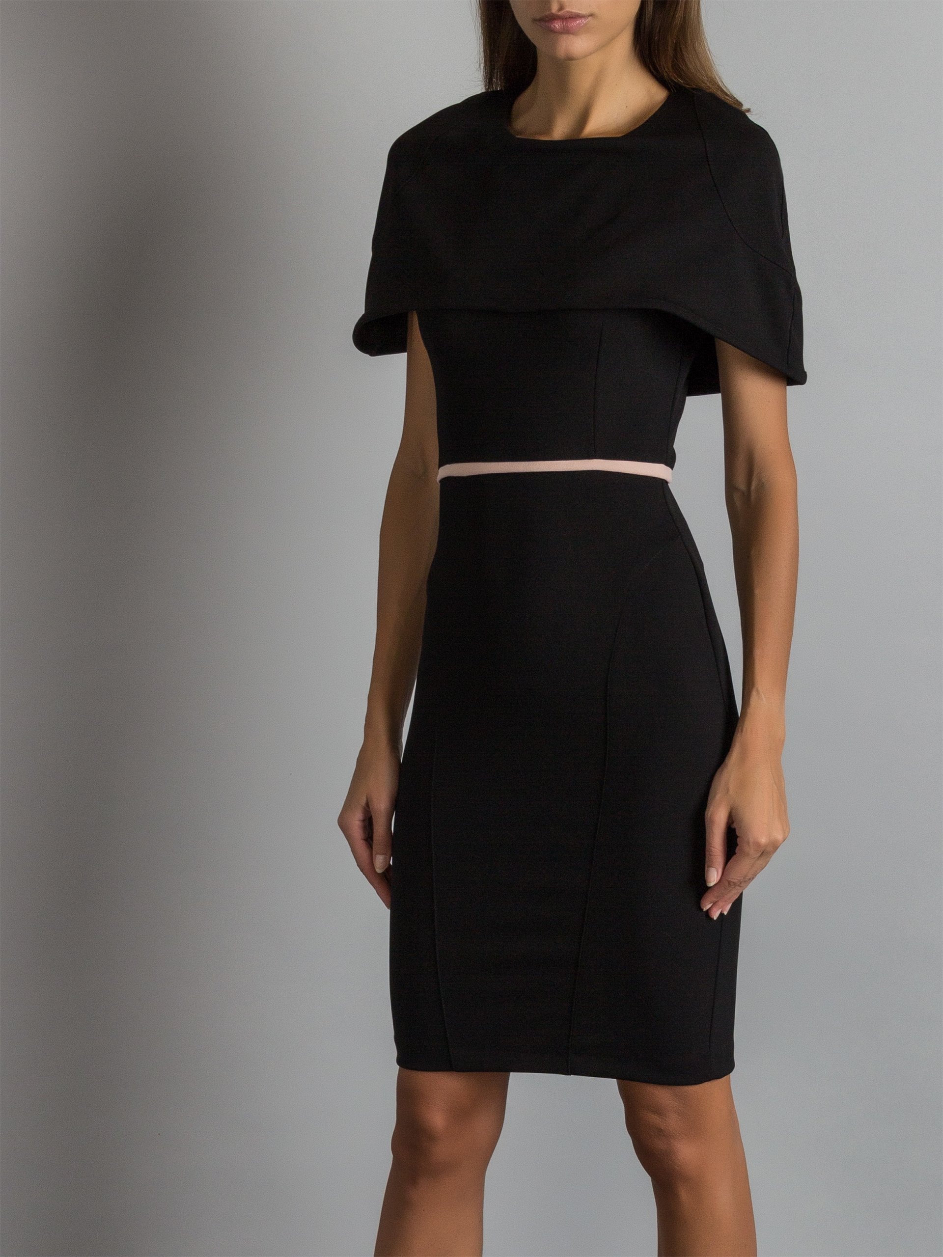 Elegante tubino nero Rinascimento collezione inverno 2018 2019