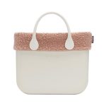Nuovo Bordo Borsa O Bag in tessuto boucle rosa smoke inverno 2018 2019 prezzo 39 euro