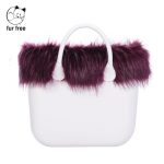 Nuovo Bordo borsa o bag in ecopelliccia Murmasky melanzana inverno 2018 2019