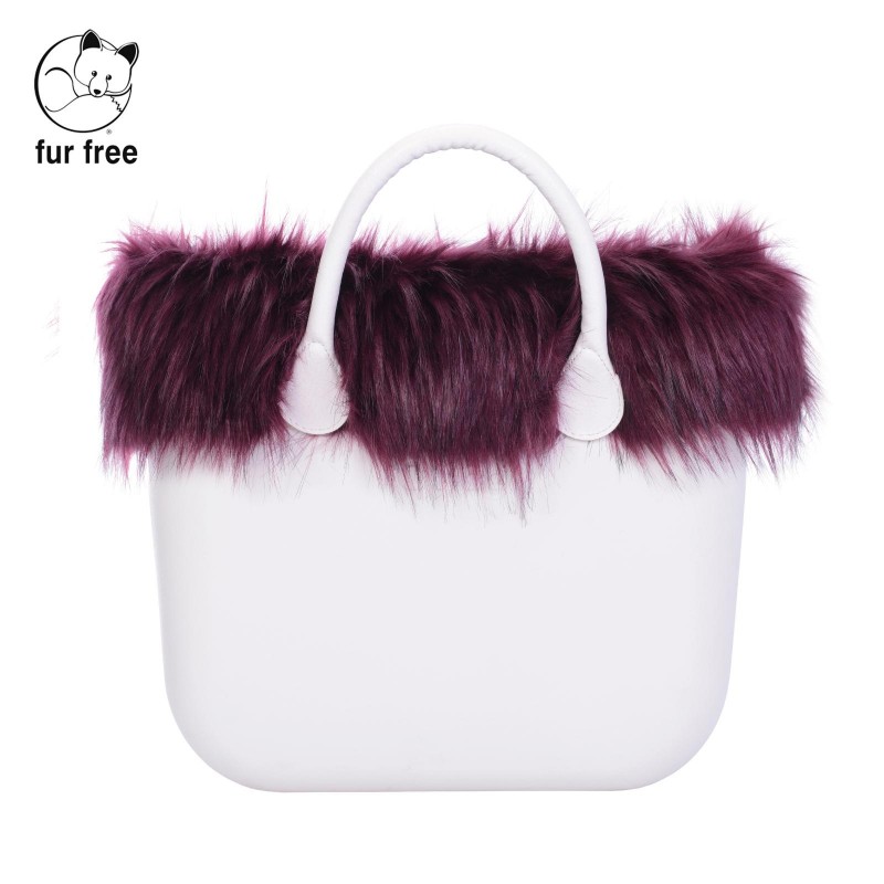 Nuovo Bordo borsa o bag in ecopelliccia Murmasky melanzana inverno 2018 2019