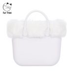 Nuovo Bordo borsa o bag in ecopelliccia Volpe bianca inverno 2018 2019