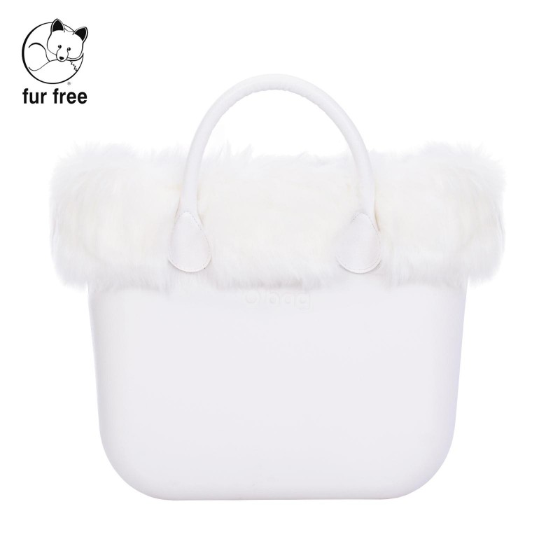 Nuovo Bordo borsa o bag in ecopelliccia Volpe bianca inverno 2018 2019