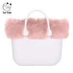 Nuovo Bordo borsa o bag in ecopelliccia Volpe rosa smoke inverno 2018 2019