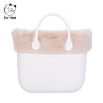 Nuovo Bordo borsa o bag in ecopelliccia lapin naturale inverno 2018 2019