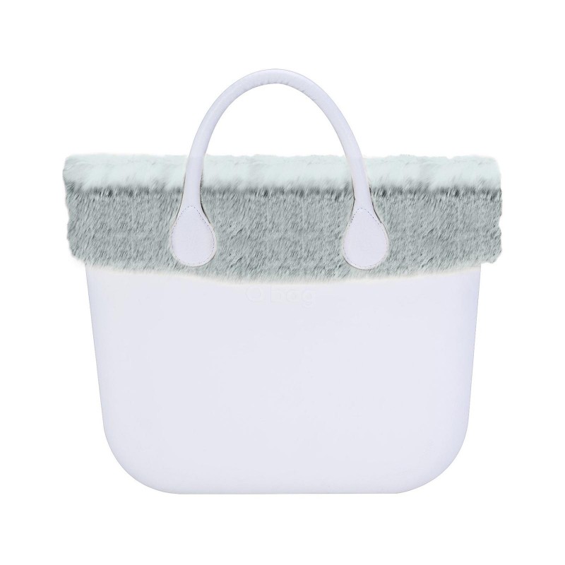 Nuovo Bordo o bag mini in ecopelliccia lapin brinato inverno 2018 2019