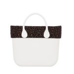 Nuovo bordo in tessuto leopardato flock inverno 2018 2019