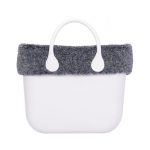 Nuovo bordo invernale borso O Bag in eco montone grigio prezzo 50 euro