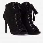 Stivaletti open toe stringati Liu Jo collezione inverno 2018 2019 mod Lim prezzo 179 euro